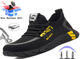 Foto van Schoenen 2020 new safety shoes men light sneaker work sneakers indestructible steel toe anti piercin