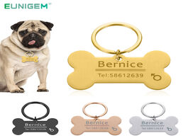 Foto van Sieraden personalized pet id tag keychain engraved name for cat puppy dog collar pendant keyring bon