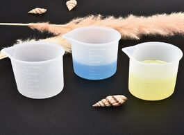 Foto van Huis inrichting 5pcs 100ml kitchen measuring cup with clear scales silicone resin glue diy tool jewe