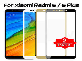Foto van Telefoon accessoires 2pcs full cover tempered glass for redmi 5 plus screen protector xiaomi 5plus 5