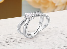 Foto van Sieraden 925 sterling silver personalized engraved rings custom meaningful name for women with cz st