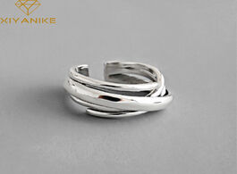 Foto van Sieraden xiyanike 925 sterling silver vintage engagement ring irregularly geometric winding jewelry 