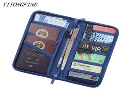 Foto van Tassen yiyongfine travel journey document organizer wallet passport id card holder ticket credit bag