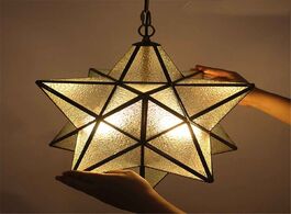 Foto van Lampen verlichting moravian star glass pendant light modern lamp fixture decor