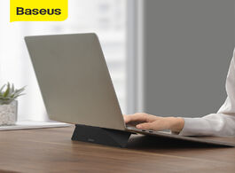 Foto van Computer baseus foldable laptop stand for macbook air pro adjustable aluminum riser portable noteboo