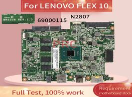 Foto van Computer 69000115 for lenovo flex 10 n2807 4gb notebook mainboard bm5338 rev.1.3 ddr3 laptop motherb
