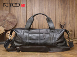 Foto van Tassen aetoo travel bags leather handbags capacity luggage men s shoulder