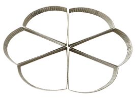Foto van Huis inrichting fan shaped triple cornered perforated tart ring quiche cake mold pan pie with hole f