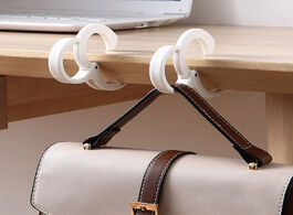 Foto van Huis inrichting 2pcs set portable table desk hook for bag purse handbag school hanger office organiz