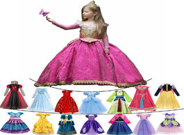Foto van Baby peuter benodigdheden 2020 christmas party princess ball gown for girls deluxe carnival aurora s