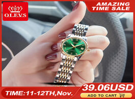 Foto van Horloge olevs women watches mechanical watch luxury bracelet wrist wristwatch elegant ladies automat