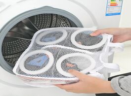 Foto van Huis inrichting lazy shoes washing bags for underwear bra airing dry tool mesh laundry bag protectiv