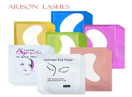 Foto van Schoonheid gezondheid 50 100 pairs eyelash patches eye pads for extension building under lint free s