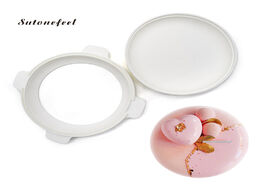 Foto van Huis inrichting oblate shaped silicone mold round cake mousse for baking tray chocolate dessert pan 