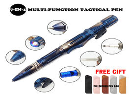 Foto van Beveiliging en bescherming multi function portable outdoor survival tactical pen self defense flashl