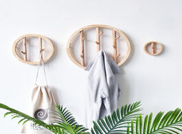 Foto van Huis inrichting wood wall hooks decorative clothes hanging hook crochet nordic wooden cloth holder o