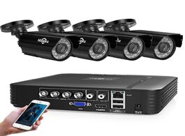 Foto van Beveiliging en bescherming hiseeu home security cameras system video surveillance kit cctv 4ch 720p 