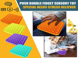 Foto van Speelgoed stress reliever adult kids funny antistress toys push bubble fidget sensory toy autism spe
