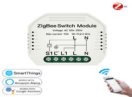 Foto van Beveiliging en bescherming tuya zigbee 3.0 smart light switch module smartthings required app remote