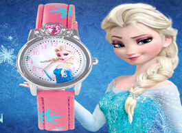 Foto van Horloge new style princess elsa child watches cartoon anna crystal kids watch for girls student chil