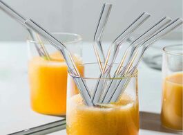 Foto van Huis inrichting visual touch 4pcs set glass straw with brush reusable drinking straws eco friendly f