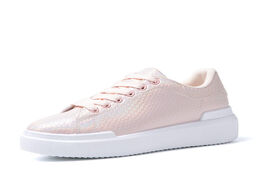 Foto van Schoenen 2020 spring casual shoes women reflective sports thick platform sneakers fashion pink
