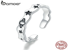 Foto van Sieraden bamoer authentic 925 sterling silver romantic planet adjustable finger ring for women 2020 