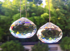 Foto van Lampen verlichting 40mm crystal ball clear prisms suncatcher chandelier crystals pendants accessorie