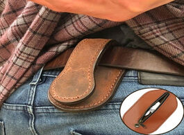 Foto van Tassen men leather coin purse outdoor utility self defense multi tool wallet women vintage belt wais