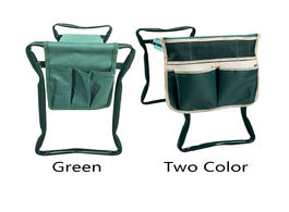 Foto van Meubels gardening stool bag seat side pocket tool pouch suitable for garden kneeler foldable protect