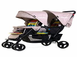 Foto van Baby peuter benodigdheden 2019 new purle color stroller comfortable simple twins carriage