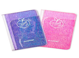 Foto van Tassen fashion transparent starlight passport cover girls travel ticket id credit card holders pvc j
