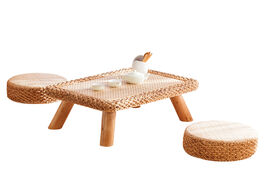 Foto van Meubels minimalist rattan bay window table solid japanese tatami desk non deformation tablo