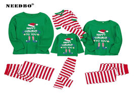 Foto van Baby peuter benodigdheden 2020 christmas family pajamas set adult kid strip navidad familia matching