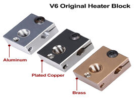 Foto van Computer high quality v6 plated copper heater block brass pt100 3d printer heat for e3d j head hoten