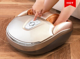 Foto van Schoonheid gezondheid marese electric foot massager machine with deep vibration massage heated rolli