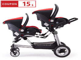 Foto van Baby peuter benodigdheden brand twins stroller double front and rear folding accessories european st