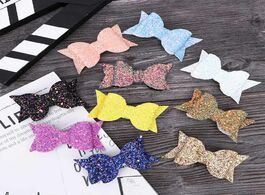 Foto van Baby peuter benodigdheden fashion bow hair accessories colorful sweet glitter clips kids hairpins gi