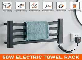 Foto van Woning en bouw electric heating towel rail intelligent thermostatic aluminum bathroom heated rack sh