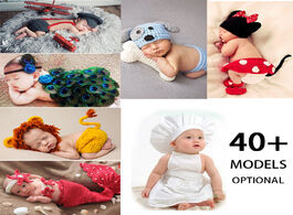 Foto van Baby peuter benodigdheden crothet newborn photography props knitted accessories boys girls costume p