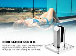 Foto van Bevestigingsmaterialen glass clamp high stainless steel 16cm square swimming pool garden bathroom ho