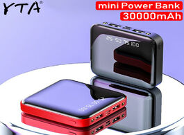 Foto van Telefoon accessoires mini power bank 30000mah for iphone x xiaomi mi powerbank pover charger dual us