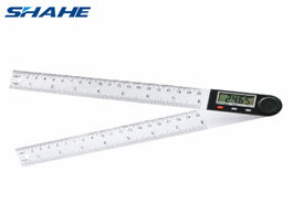 Foto van Gereedschap shahe digital protractor angle ruler 200mm 8inch finder meter plastic 360 degree goniome