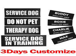 Foto van Beveiliging en bescherming pet service dog in training security patch therapy do not customized patc
