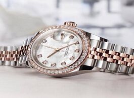 Foto van Horloge luxury women aaa 26mm rose gold silver automatic mechanical watch shell face no battery swee