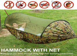 Foto van Meubels 2020 upgraded outdoor automatic quick open mosquito net tent hammock portable pop up camping