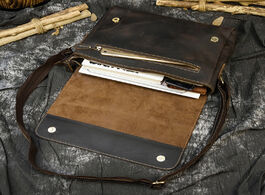 Foto van Tassen luufan crazy horse leather mens shoulder bag genuine briefcase cow big capacity portfolio mal