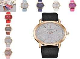 Foto van Horloge wristwatches yolako women s casual quartz leather band sky watch analog wrist reloj
