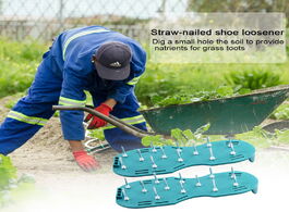 Foto van Gereedschap gardening walking revitalizing grass sticks lawn aerator sandals shoes nail tool cultiva