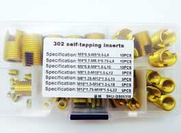 Foto van Bevestigingsmaterialen 50pcs self tapping threaded insert set m3 m4 m5 m6 m8 m10 m12 thread repair k